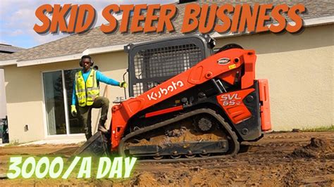 starting a business with a skid steer|skid steer business near me.